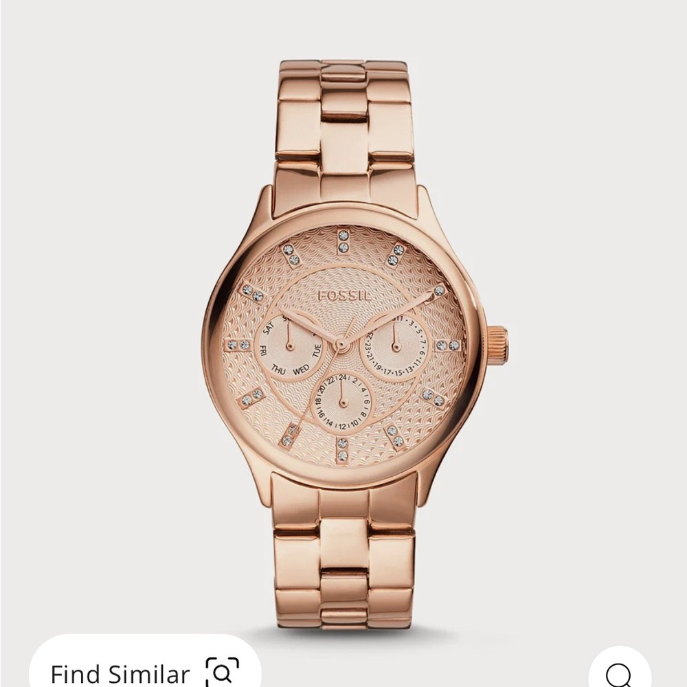 Rose gold stainless steel - women’s fossil watch